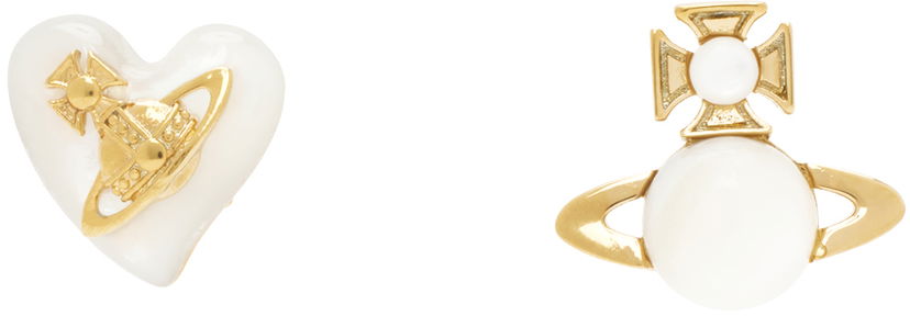 Korvakorut Vivienne Westwood Gold-tone & Faux Pearl Earrings Metallinen | 62010343-02R273-IM