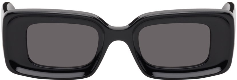 Aurinkolasit Loewe Black Rectangular Sunglasses Musta | LW40101IW4601A 192337118555