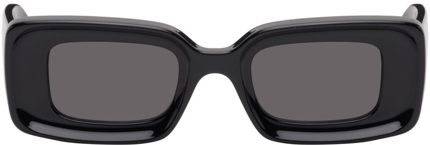 Aurinkolasit Loewe Black Rectangular Sunglasses Musta | LW40101IW4601A 192337118555, 0