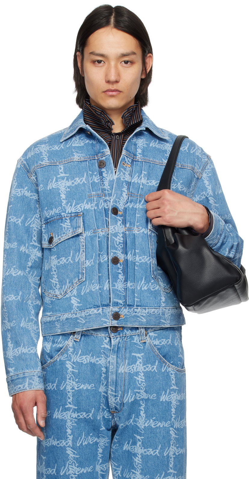Takki Vivienne Westwood Vivienne Westwood Marlene Denim Jacket Sininen | 2801000E-W014I-