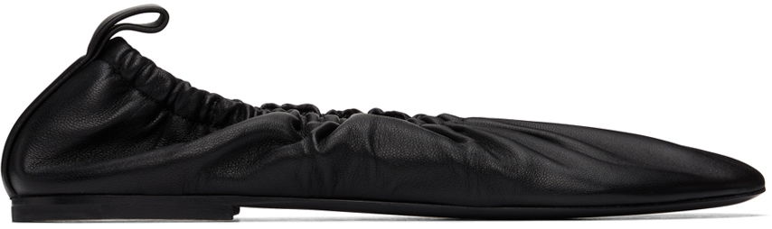 Tennarit ja kengät Jil Sander Gathered Ballerina Flats Musta | J16WZ0016_P5810, 0
