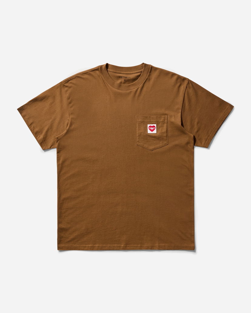 T-paita Carhartt WIP Pocket Heart T-Shirt Ruskea | I032128 HZXX