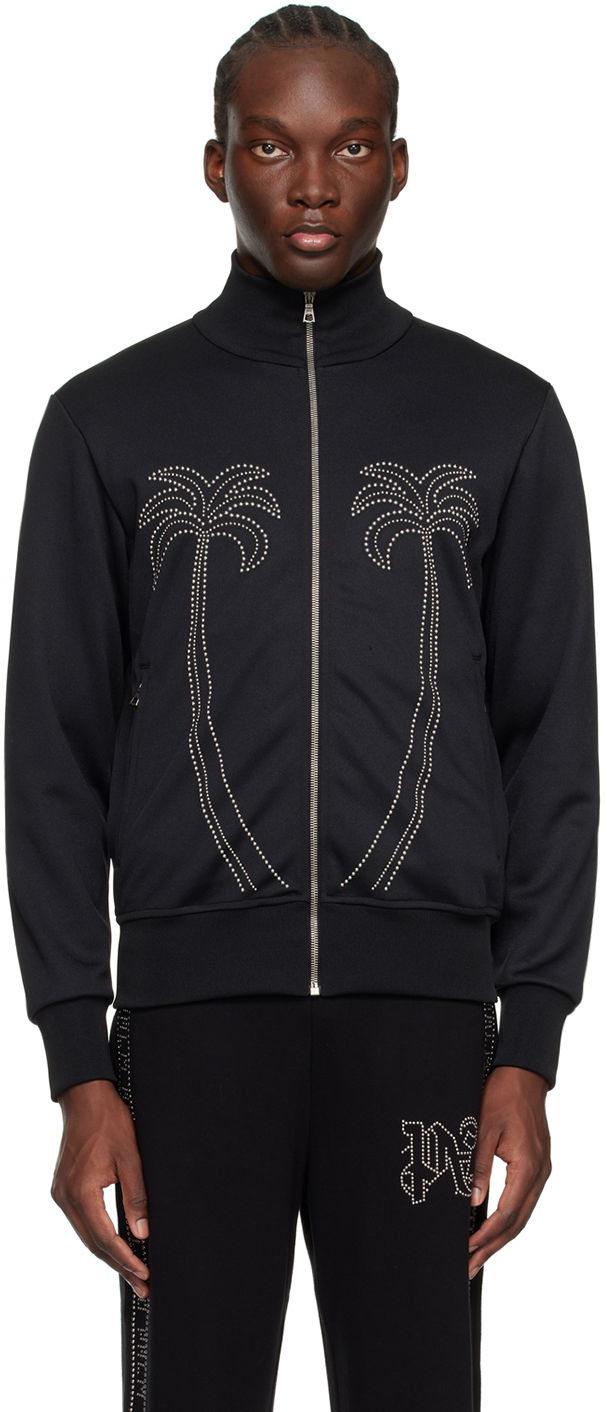 Takki Palm Angels Milano Stud Track Jacket Musta | PMBD059R24FAB0011010