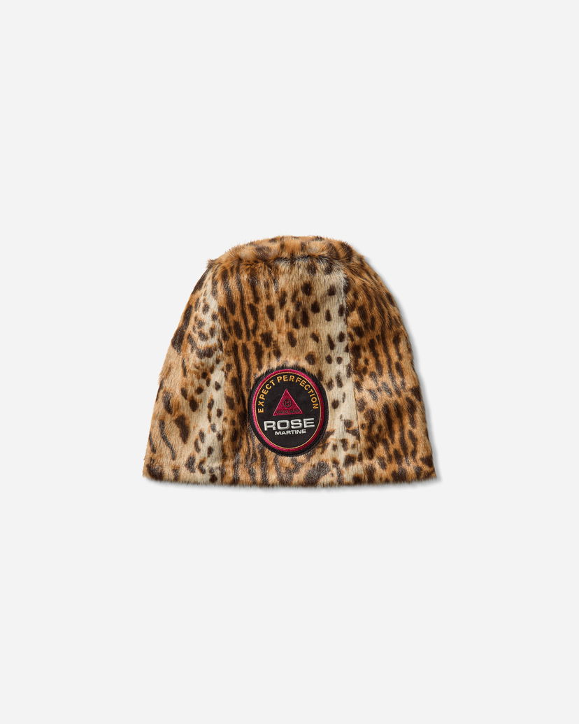 Pipo Martine Rose Faux Fur Leopard Print Beanie Ruskea | 1228WF07720