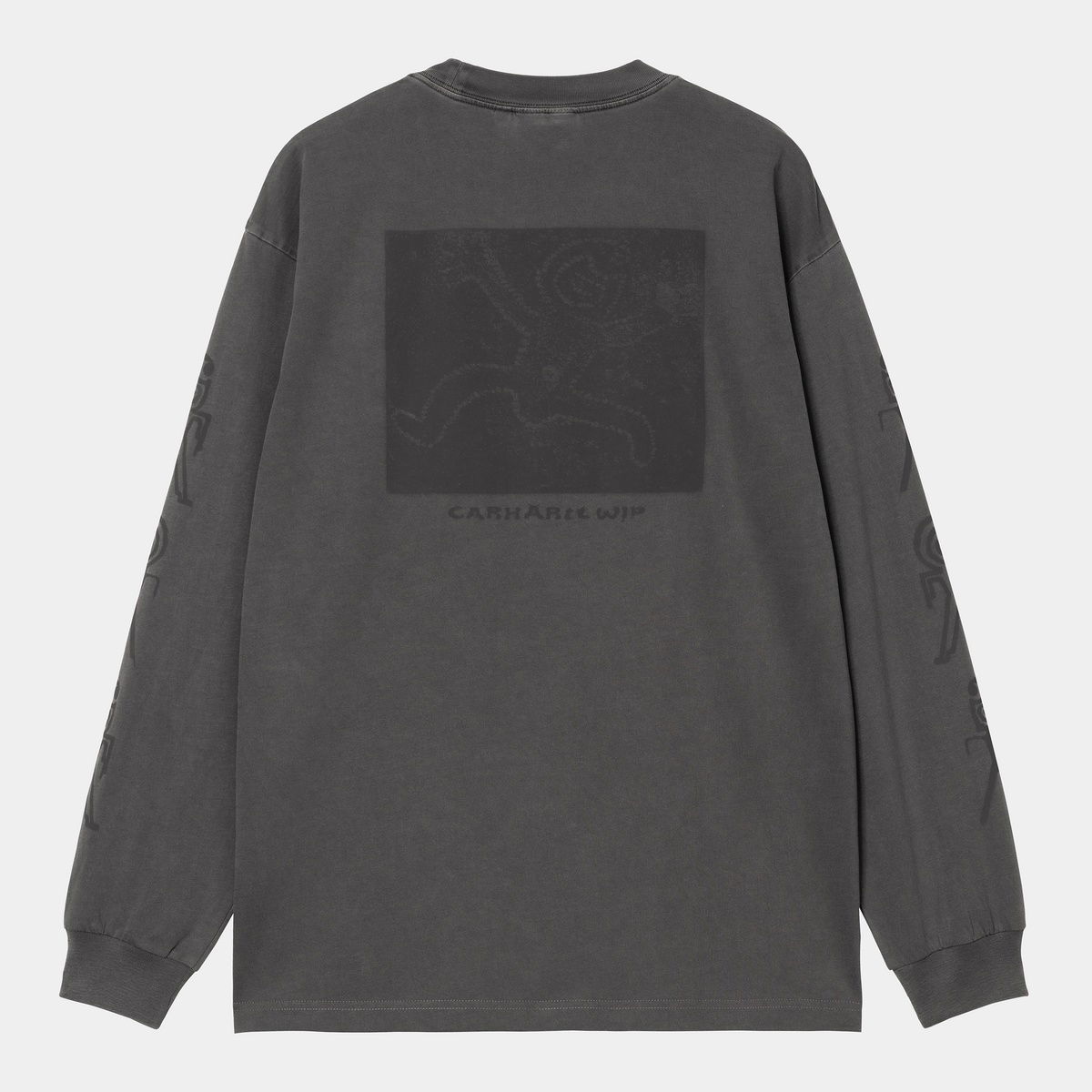 T-paita Carhartt WIP Long Sleeve Terrestrial T-Shirt Harmaa | I035227_9, 1