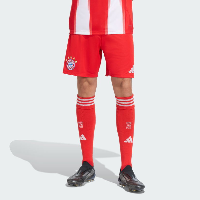 Shortsit adidas Performance FC Bayern Munich 25/26 Home Shorts Punainen | JJ2133