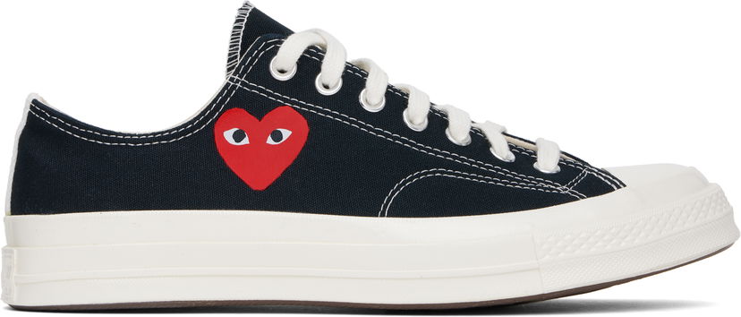 Vaatteet Comme des Garçons COMME des GARÇONS PLAY Chuck 70 OG Single Heart Tummansininen | AZ-K128-001