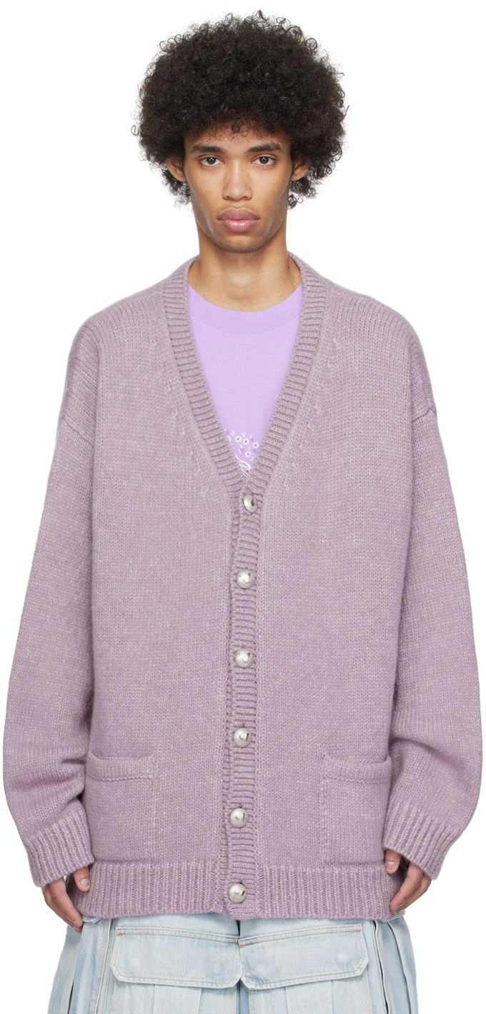 Villapaita VETEMENTS Fancy Button Cardigan Violetti | UE64KN210L