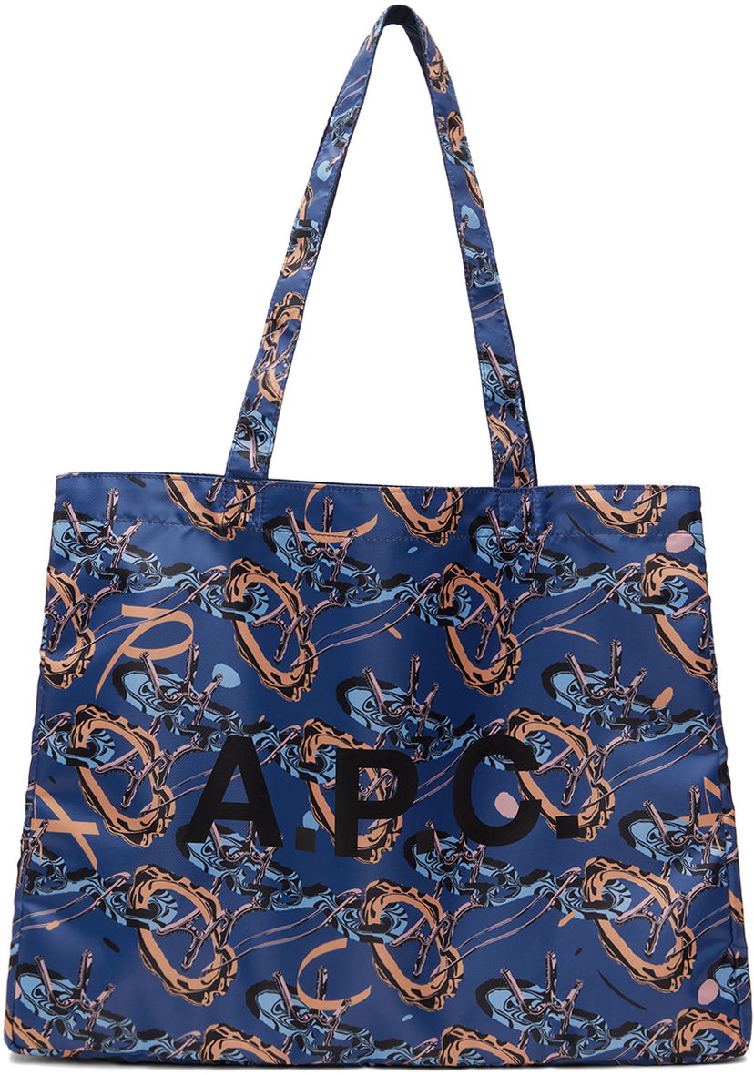 Kangaskassi A.P.C. Brain Dead x Diane Reversible Tote Bag Tummansininen | PSAJG-M61893