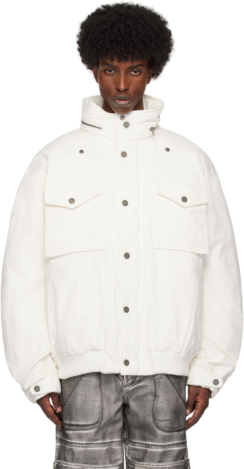 Parka GUESS Cotton Ripstop Parka Jacket Valkoinen | M4BL02WGF30G046