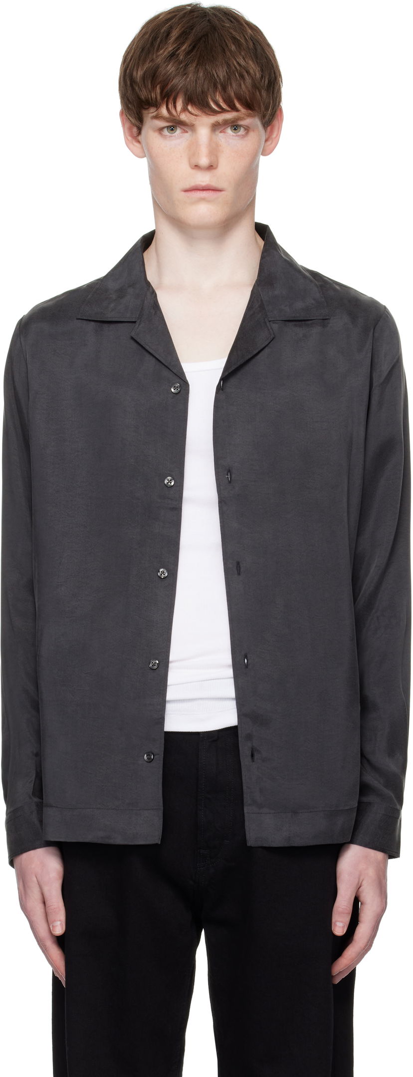 Paita BOSS Hugo Loose-Fit Shirt Musta | 50545400