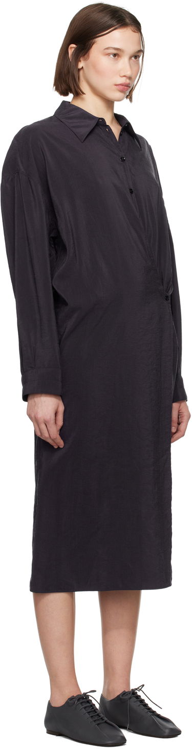 Mekko LEMAIRE Straight Collar Twisted Dress Musta | DR1092 LF1308, 1