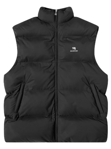Liivi Balenciaga Cosy Oversized Puffer Gilet Musta | 681446-TJO03-1000