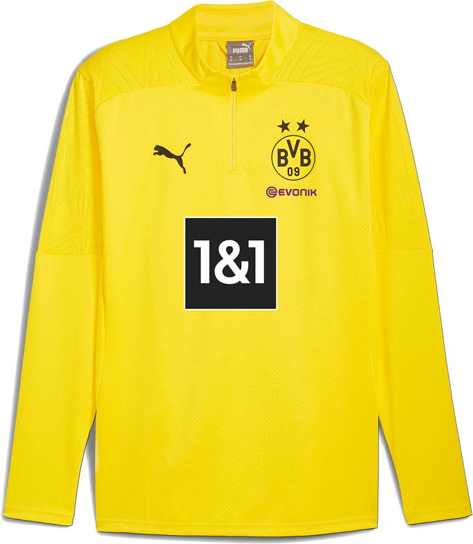 Huppari Puma Puma BVB Training 1/4 Zip Top Keltainen | 946269-01