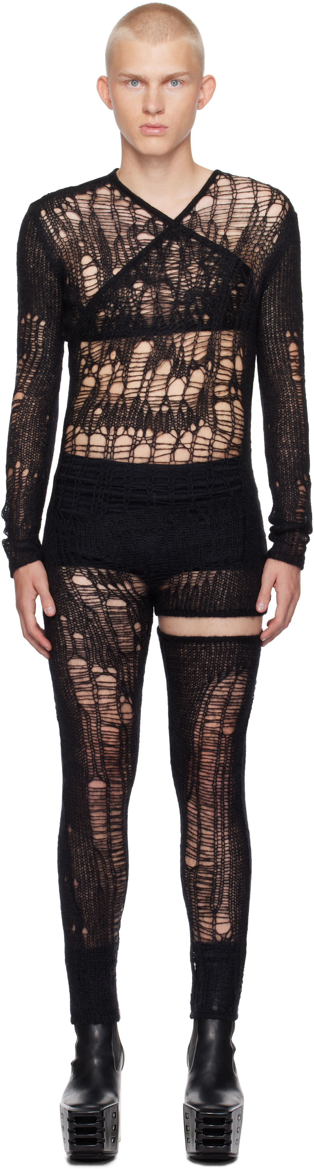 Haalari Rick Owens Jumpsuit Musta | RU01D3603 KNETMH, 0