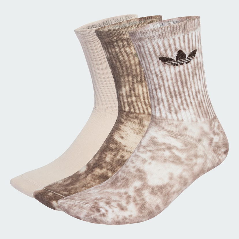 Sukat adidas Performance Tie Dye Socks 3 Pairs Beige | JY0237