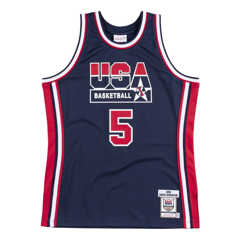 Jersey Mitchell & Ness Team USA 1992 David Robinson Basketball Jersey Sininen | AJY4GS18418-USANAVY92DRB