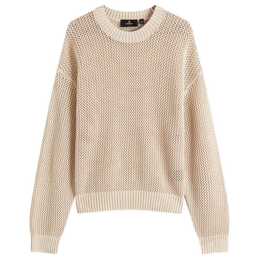 Villapaita Represent Clo Represent Open Gauge Knit Sweater Beige | MLM3821-26