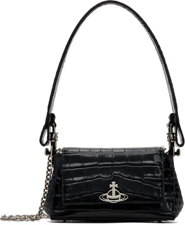 Käsilaukku Vivienne Westwood Vivienne Westwood Small Hazel Croc Shoulder Bag Musta | 46030001W-L0098-, 0