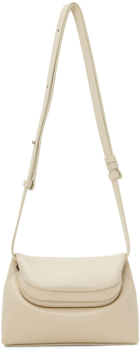 Olkalaukku OSOI Mini Crossbody Leather Bag Beige | 24FWB01017003