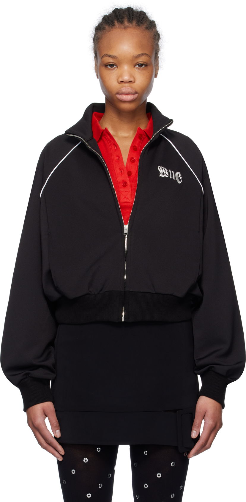 Verryttelypuku We11done We11done Logo Track Jacket Musta | WD-TJ0-25-855-W-BK