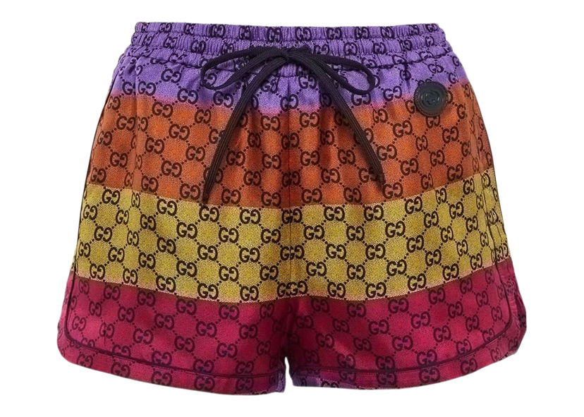 Shortsit Gucci Logo Color Stripe Shorts Multi Monivärinen | 705866 XJE06 5907
