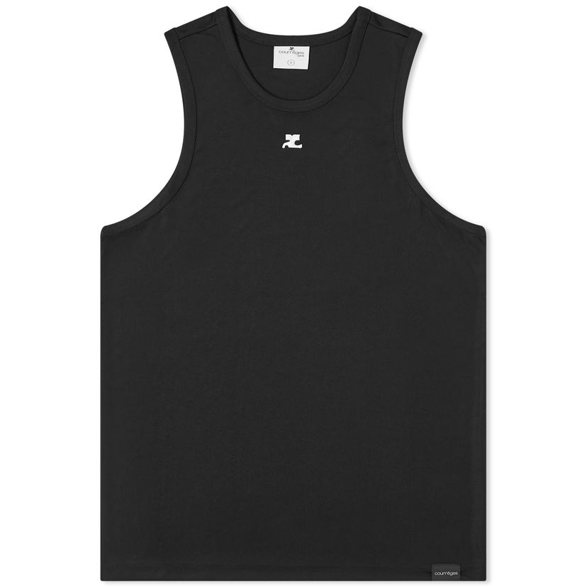 Tankkitoppi Courrèges Sports Light Lycra Tank Top Black Size Large Musta | 124JDE069JS0045-9999