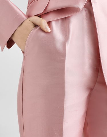 Housut Dolce & Gabbana Dolce & Gabbana Shantung Silk Trousers Vaaleanpunainen | FTAM2TFU1JKF1452, 3