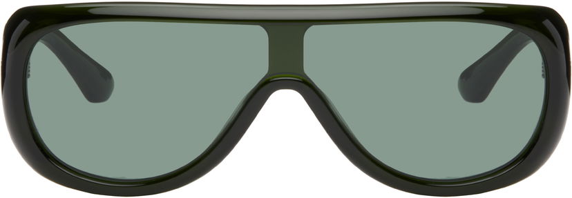 Aurinkolasit Port Tanger Port Tanger Sayf Sunglasses Vihreä | SSENSE Exclusive Aviator