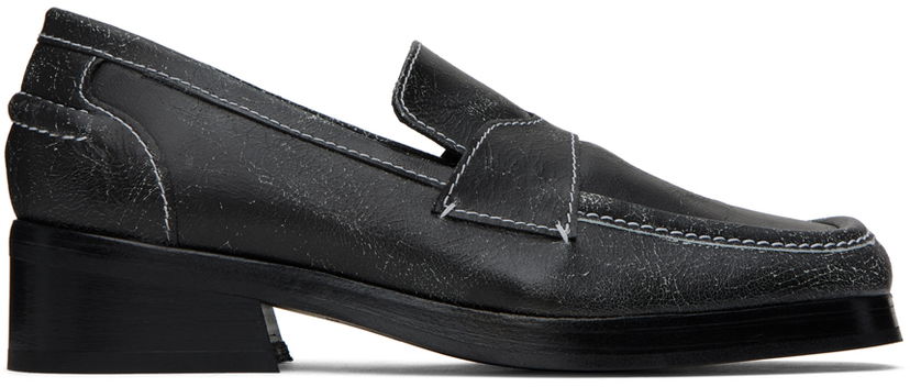 Tennarit ja kengät Eckhaus Latta Eckhaus Latta Stitched Loafers Musta | FEKLMLTLO05106