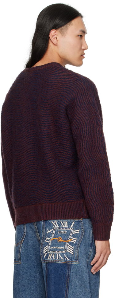 Villapaita Dime Dime Mohair Wave Knit Sweater Burgundia | DIMEFA254BUR, 2
