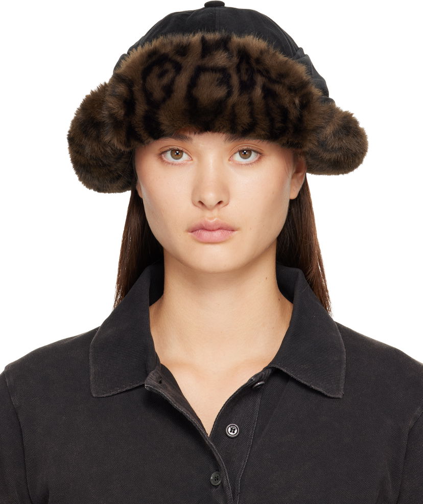 Korkki Andersson Bell Andersson Bell Faux Fur Leopard Print Ear Flap Cap Monivärinen | aaa500u