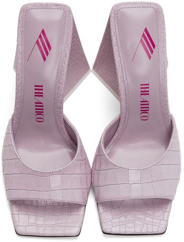 Kengänhoito The Attico Attico Devon Heeled Mules Violetti | 221WS000 EL002, 4