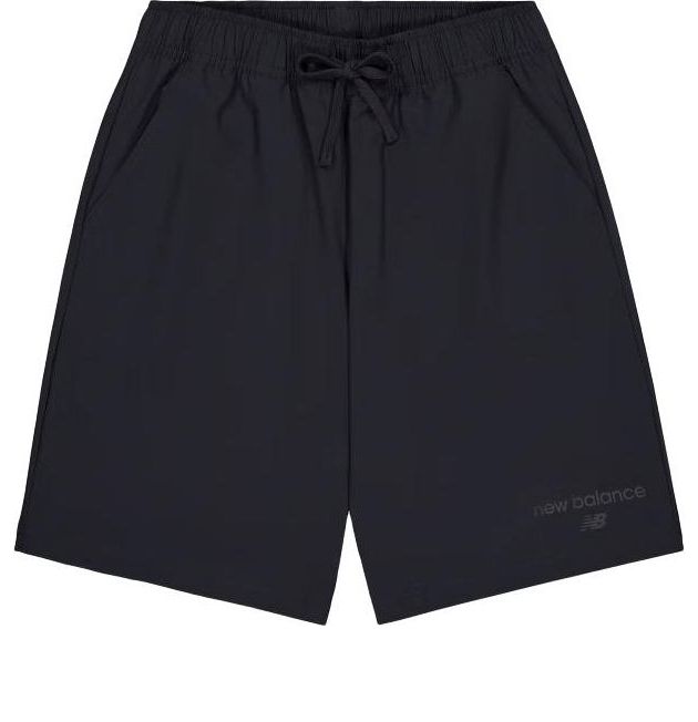 Shortsit New Balance Woven Logo Shorts Musta | AMS41521-BK