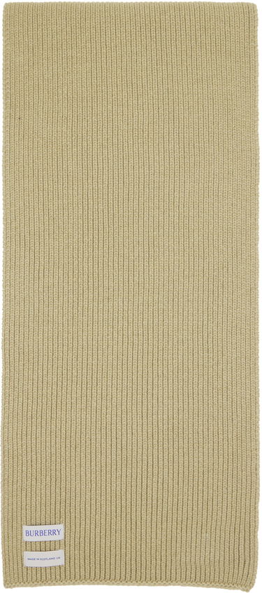 Huivi Burberry Ribbed Cashmere Scarf Taupe Beige | 8085772, 1