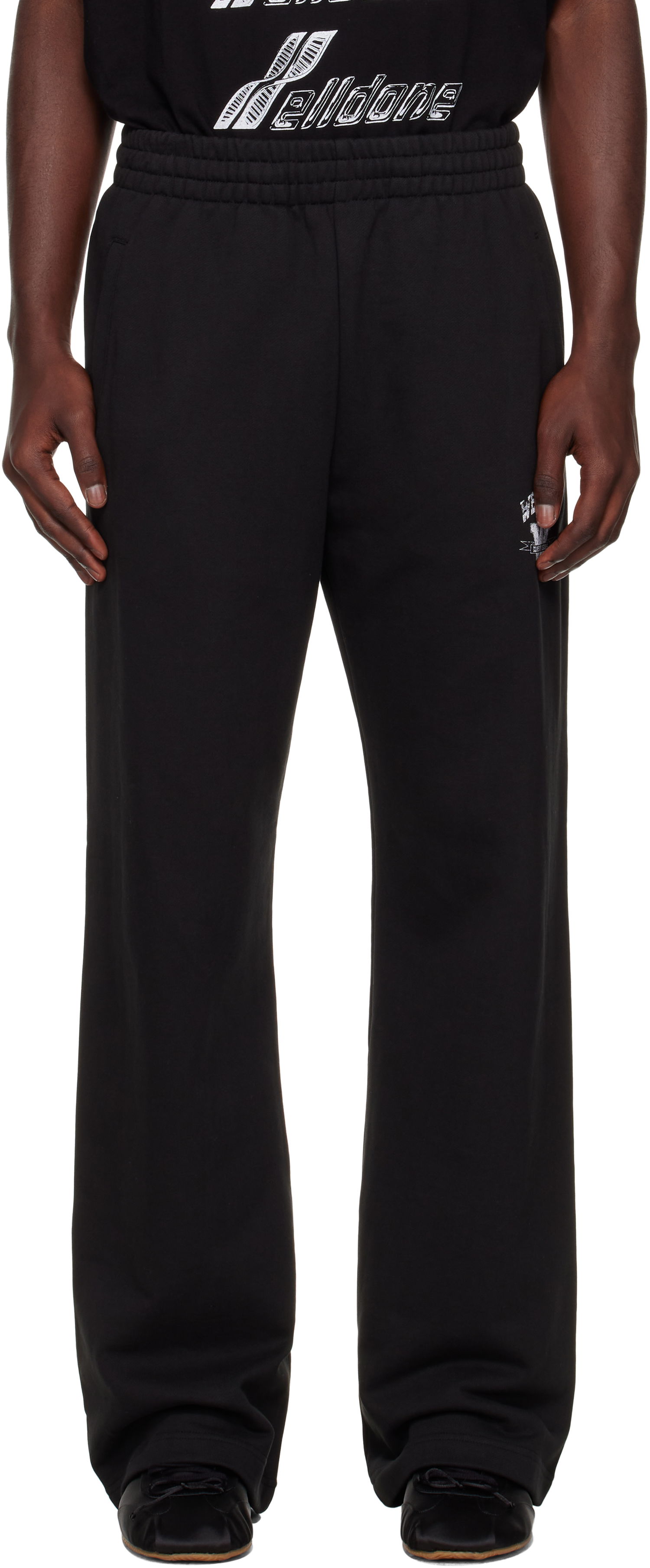 Verryttelyhousut We11done We11done Collegiate Sweatpants Musta | WD-TA2-25-706-U-BK, 0