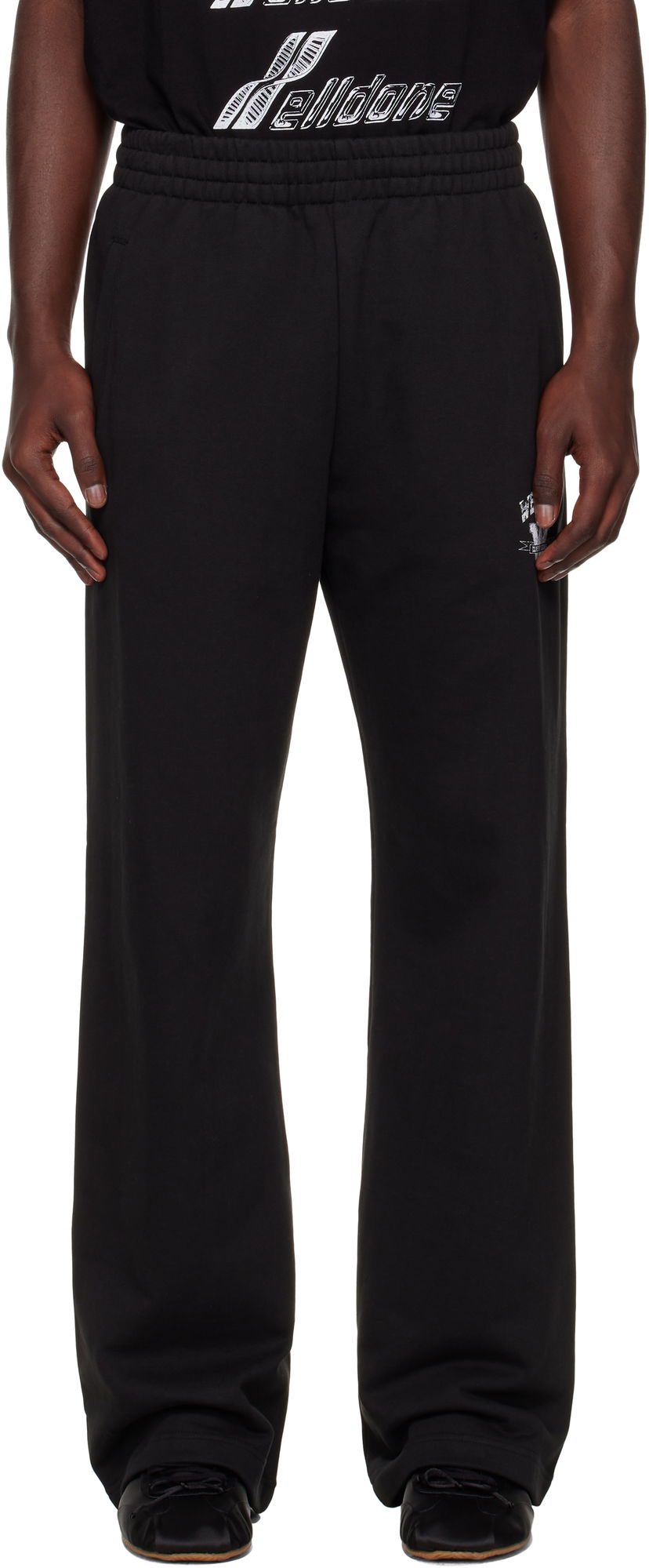 Verryttelyhousut We11done We11done Collegiate Sweatpants Musta | WD-TA2-25-706-U-BK