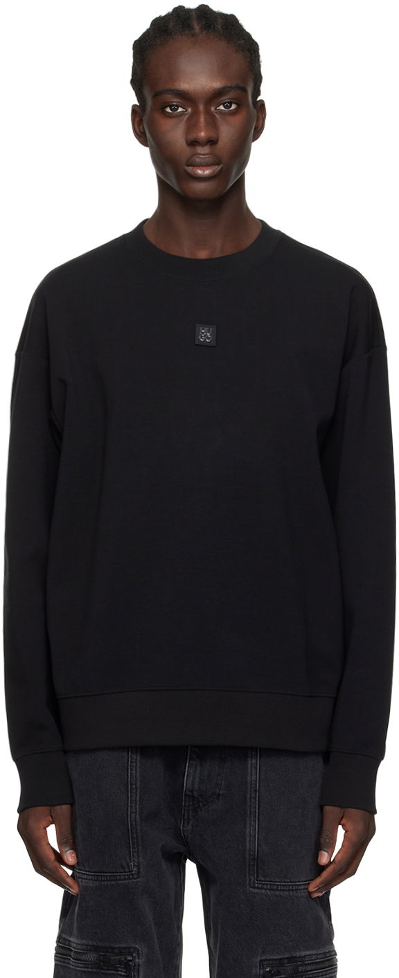 Huppari BOSS Patch Sweatshirt Musta | 50509270