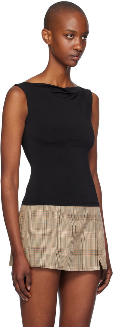Hame Miaou Miaou Lani Cowl Neck Tank Top Beige | 7114VISBLK, 1