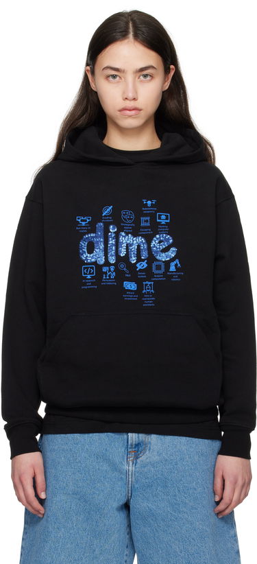 Huppari Dime AGI Hoodie Musta | DIME2SP2541BLK, 0