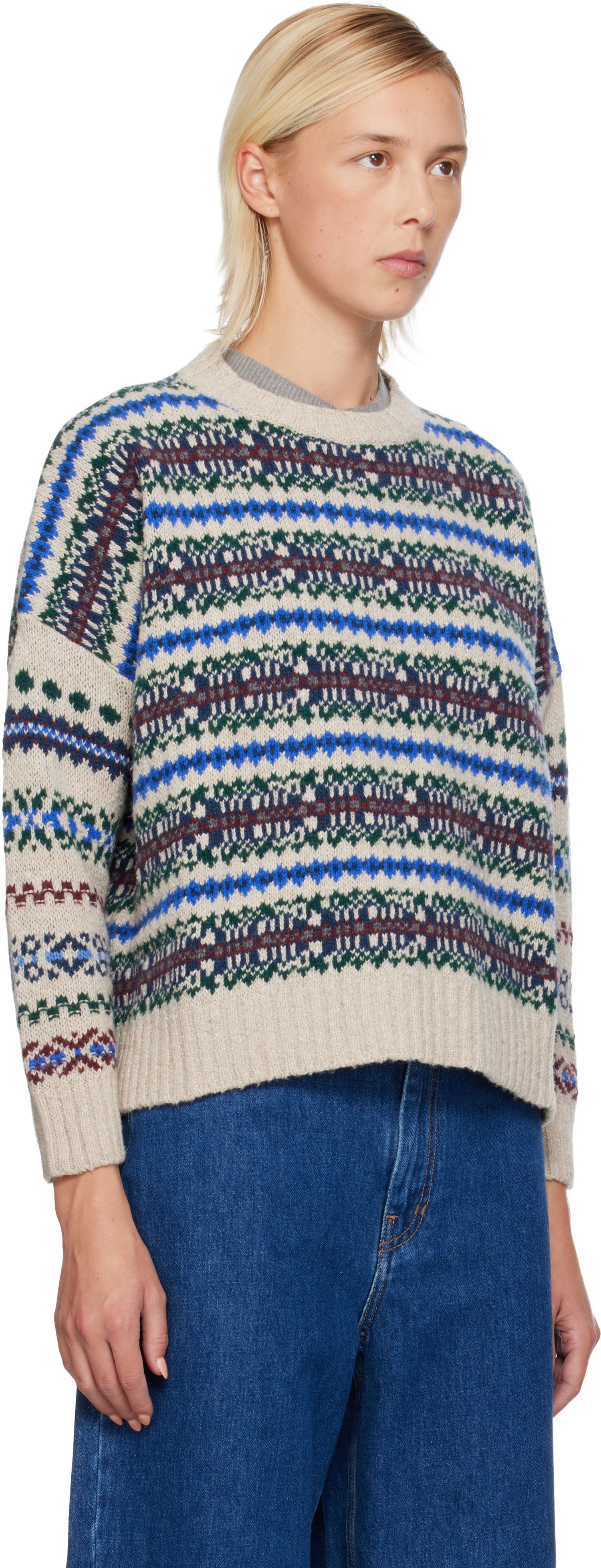 Villapaita Max Mara Weekend Max Mara Rivetto Fair Isle Crewneck Sweater Monivärinen | 2525366252600, 1