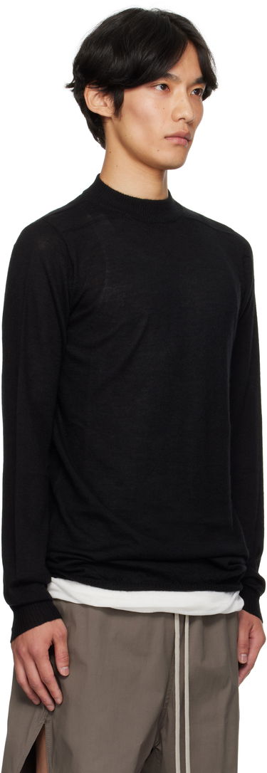 Villapaita Rick Owens Rick Owens Concordians Level Lupetto Sweater Musta | RU02E1625 WS, 1
