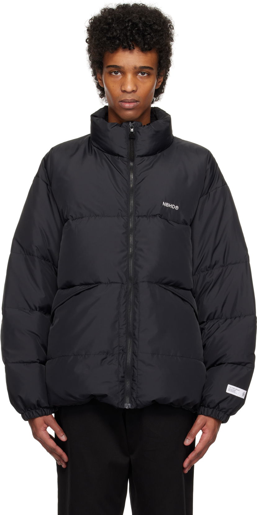 Puffer takki Neighborhood Classic Down Jacket Musta | 242TSNH-JKM05