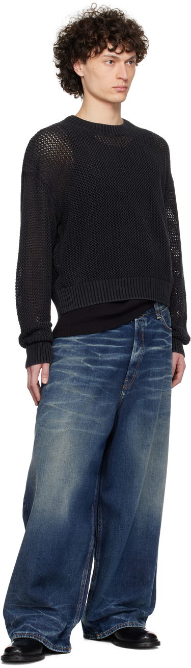 Villapaita Represent Clo Represent Open Gauge Knit Sweater Musta | MLM3821, 3