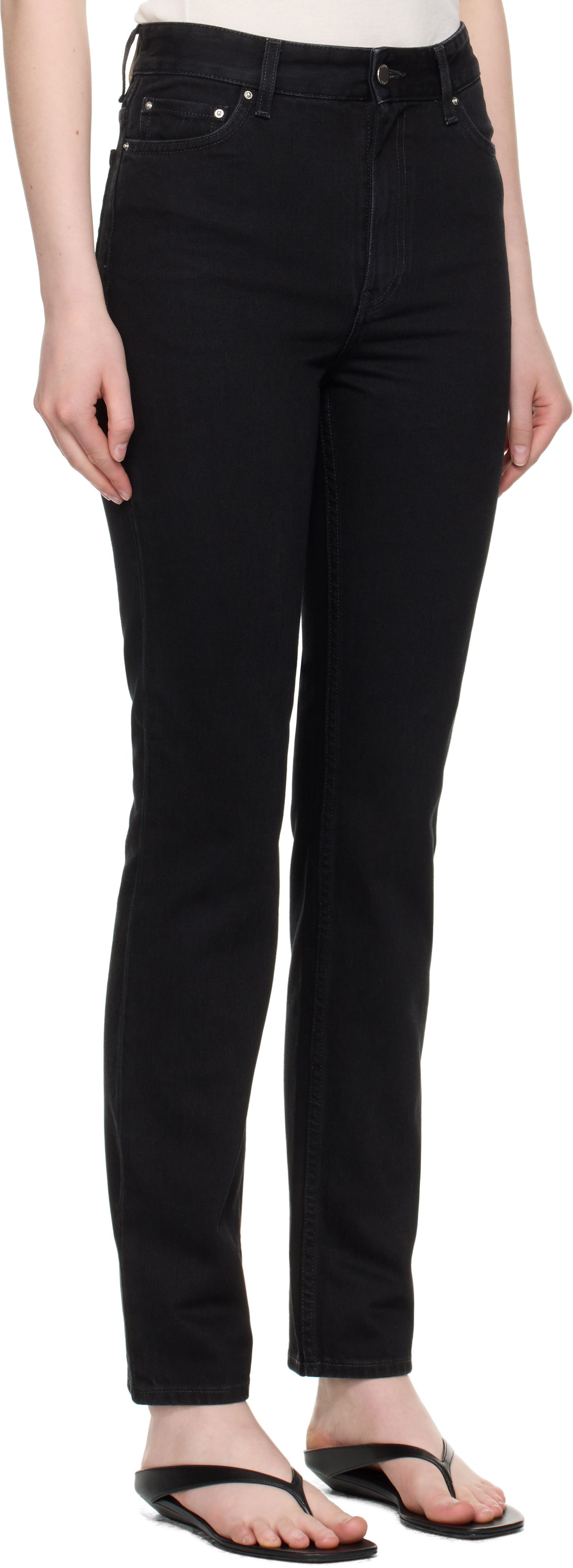 Jeans TOTEME TOTEME High Slim Jeans Musta | 252-WRB0271-FB0046, 1