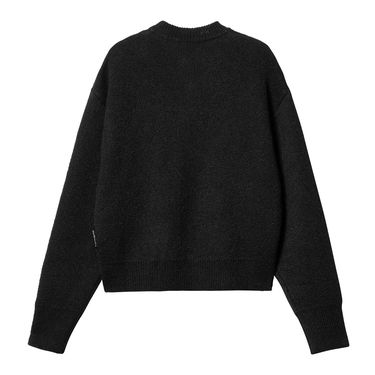 Villapaita Carhartt WIP Merton Cropped Crewneck Sweater Musta | I033910_8, 4