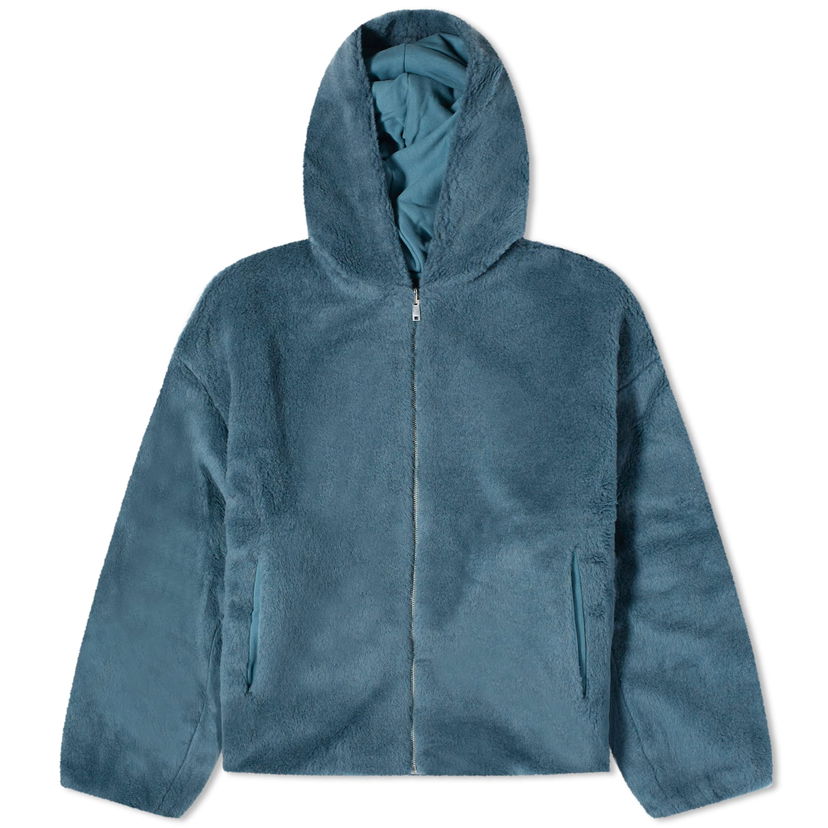 Huppari PANGAIA Pangaia Recycled Wool Fleece Reversible Bomber Jacket, Size Large Sininen | 100012908689