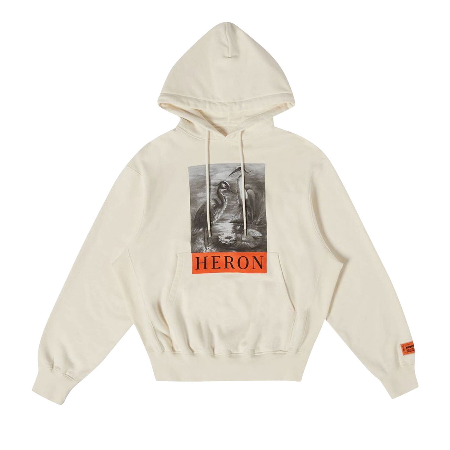 Huppari HERON PRESTON NF Heron BW Hoodie Valkoinen | HMBB024C99JER0030110, 1