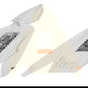 Huppari HERON PRESTON NF Heron BW Hoodie Valkoinen | HMBB024C99JER0030110, 1