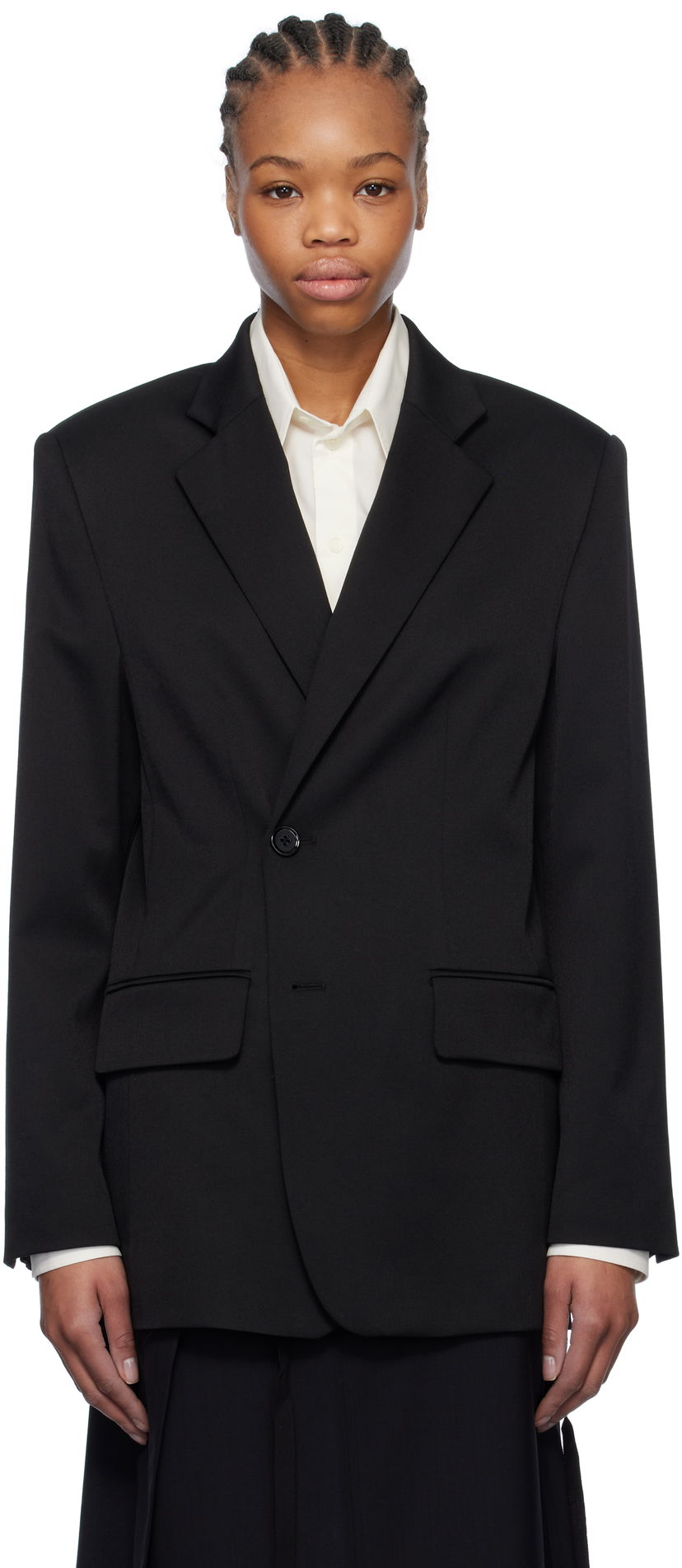 Takki Maison Margiela MM6 Maison Margiela Tailoring Wool Blazer Musta | S52BN0136 M35153